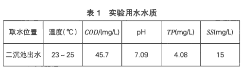 除磷劑除磷水質(zhì)參數(shù)