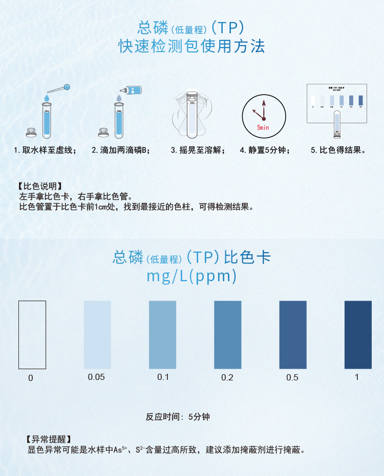 總磷水質(zhì)快速檢測試劑